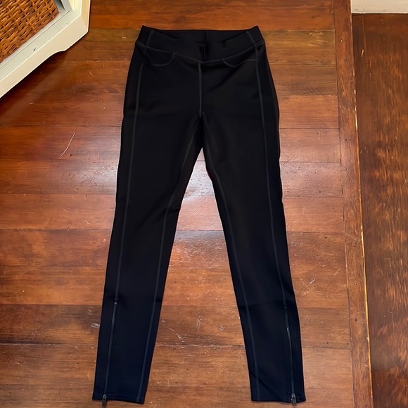 Like New rag & bone Lawson Leggings in Black Chevron EUC - Picture 2 of 11